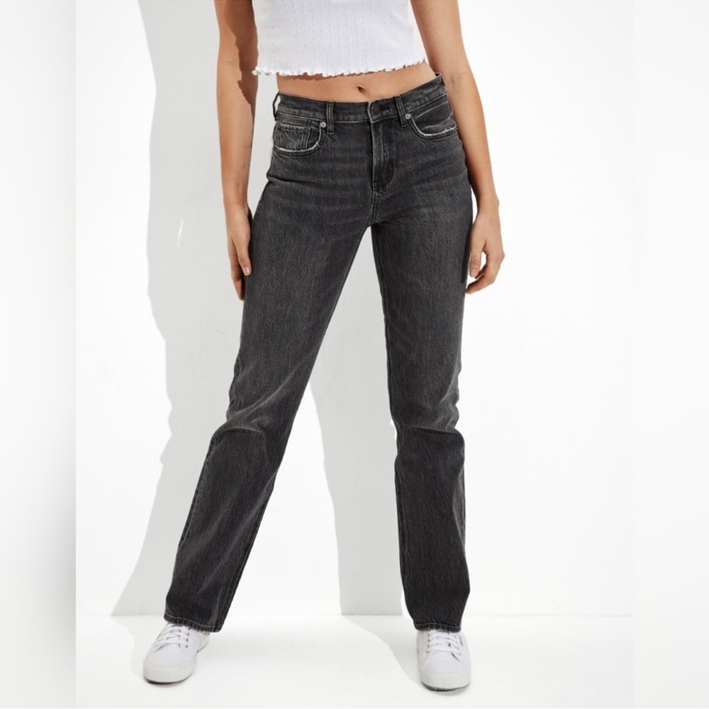 American Eagle 90s Bootcut Black Jeans 16 Regular